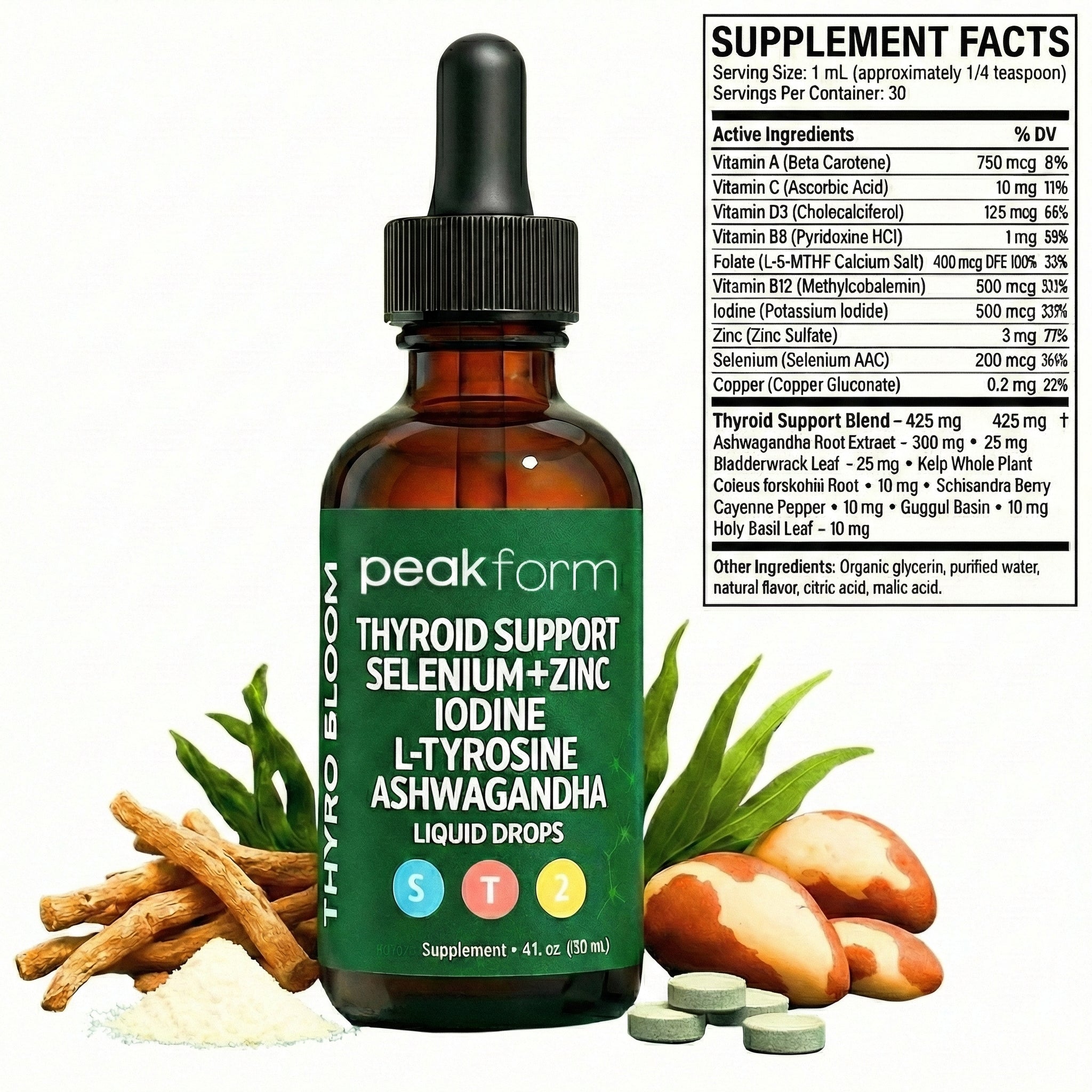 Peak Form Thyroid Support Drops